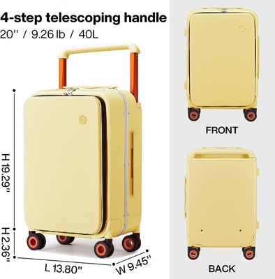 Luxe design rollende reis koffer PC Hardside met aluminium frame holle spinner wielen,