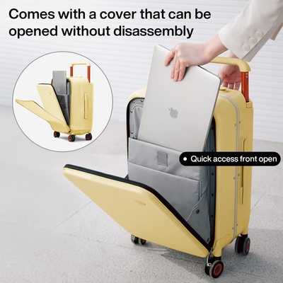 Luxe design rollende reis koffer PC Hardside met aluminium frame holle spinner wielen,