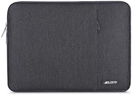 Laptop mouwzak compatibel met MacBook Air 13 M3 A3113 M2 /Pro 13 M2 M1,Polyester verticale behuizing met zak, grijs