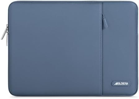 Laptop mouwzak compatibel met MacBook Air 13 M3 A3113 M2 /Pro 13 M2 M1,Polyester verticale behuizing met zak, grijs