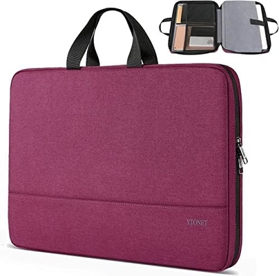 Laptophoesje, 15,6 inch TSA Laptoptas Laptopmouw Waterdicht Computerhoesje Laptop Draagtas