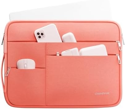 Geschikt voor,MacBook Pro 13-14 inch, gerecycled PET laptop draagtas met handvat en accessoire zak