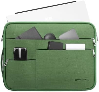 Geschikt voor,MacBook Pro 13-14 inch, gerecycled PET laptop draagtas met handvat en accessoire zak