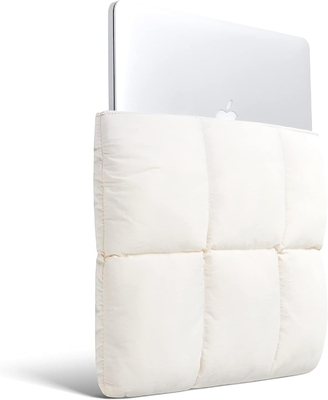 Comfortabele opgeblazen laptop mouw 13 &quot;14&quot;, bedekt dames laptop handtas