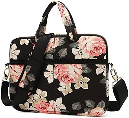 Red Bohemia Patten Waterdicht Laptop Schouder Boodschapper Tas Hoesje Hoesje voor 12 inch 13.3 inch Laptop