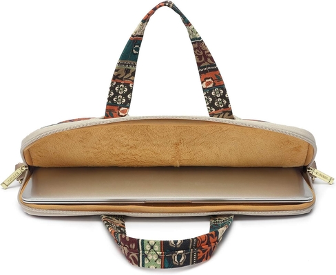 Red Bohemia Patten Waterdicht Laptop Schouder Boodschapper Tas Hoesje Hoesje voor 12 inch 13.3 inch Laptop