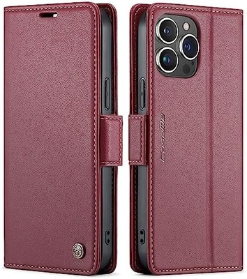 QLTYPRI Wallet Cover voor iPhone 13/14, [RFID-blokkerende] creditcard slothouder voor schokbestendige bescherming van telefoonhoes