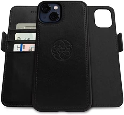 iPhone 13 Wallet case / 2-in-1 schokkas en afneembare veganistische leer set, compatibel met MagSafe, RFID-beschermd