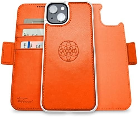 iPhone 13 Wallet case / 2-in-1 schokkas en afneembare veganistische leer set, compatibel met MagSafe, RFID-beschermd