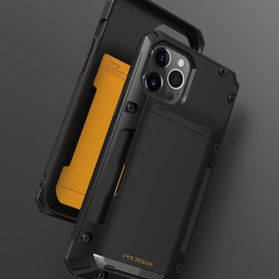 Voor iPhone 12 Pro Max met [4 kaarten]Premium solide creditcard slot portemonnee voor iPhone 12 Pro Max 6,7 inch
