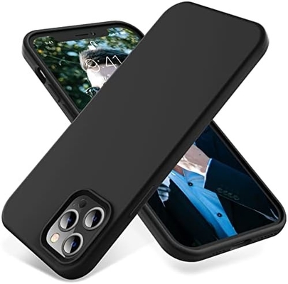 iPhone 12 Pro Max hoes, militaire bescherming, schokbestendig siliconen, anti-vingerafdruk &amp; anti-slip, telefoonhoes