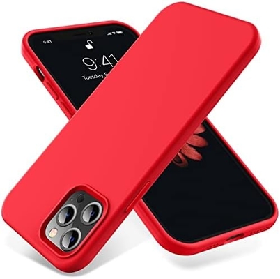 iPhone 12 Pro Max hoes, militaire bescherming, schokbestendig siliconen, anti-vingerafdruk &amp; anti-slip, telefoonhoes