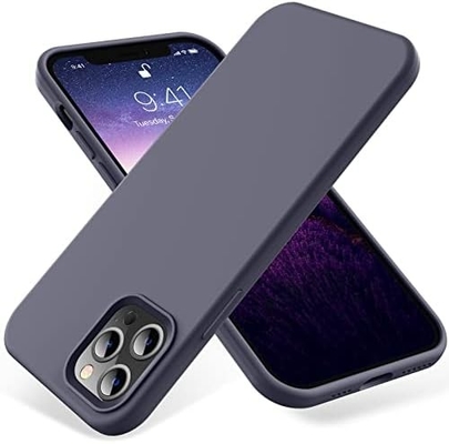 iPhone 12 Pro Max hoes, militaire bescherming, schokbestendig siliconen, anti-vingerafdruk &amp; anti-slip, telefoonhoes