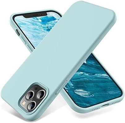 iPhone 12 Pro Max hoes, militaire bescherming, schokbestendig siliconen, anti-vingerafdruk &amp; anti-slip, telefoonhoes