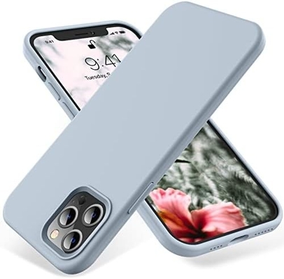 iPhone 12 Pro Max hoes, militaire bescherming, schokbestendig siliconen, anti-vingerafdruk &amp; anti-slip, telefoonhoes