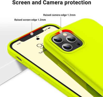 iPhone 12 Pro Max hoes, militaire bescherming, schokbestendig siliconen, anti-vingerafdruk &amp; anti-slip, telefoonhoes