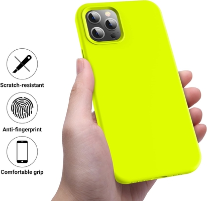 iPhone 12 Pro Max hoes, militaire bescherming, schokbestendig siliconen, anti-vingerafdruk &amp; anti-slip, telefoonhoes