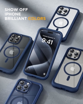Magnetisch voor iPhone 12 Pro Max Hoesje Volledig lichaam Ingebouwde glazen schermbeschermer &amp; Camera Beschermer
