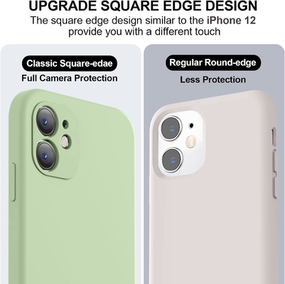 Compatibel met iPhone 11 Hoesje, Verbeterd Vloeibare Silicone met [Vierkant Randen] [zachte Anti-Scratch Microfiber Lining]