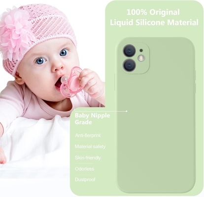 Compatibel met iPhone 11 Hoesje, Verbeterd Vloeibare Silicone met [Vierkant Randen] [zachte Anti-Scratch Microfiber Lining]