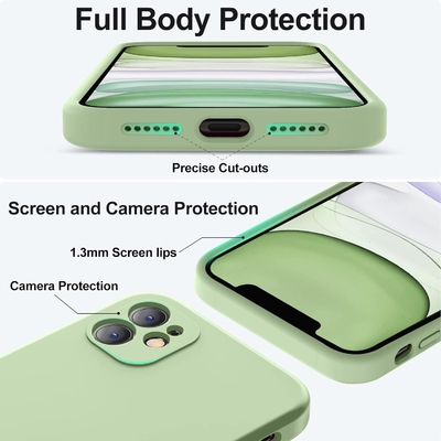 Compatibel met iPhone 11 Hoesje, Verbeterd Vloeibare Silicone met [Vierkant Randen] [zachte Anti-Scratch Microfiber Lining]