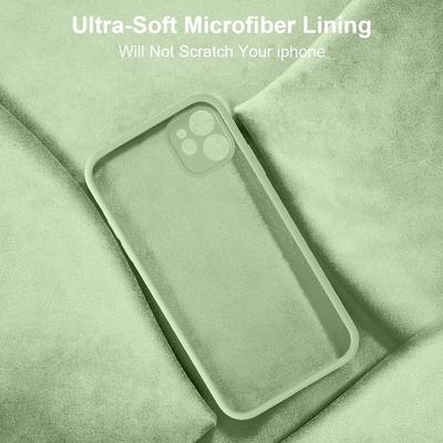 Compatibel met iPhone 11 Hoesje, Verbeterd Vloeibare Silicone met [Vierkant Randen] [zachte Anti-Scratch Microfiber Lining]