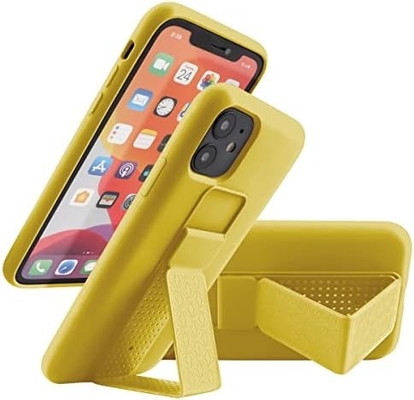 Silicone Kickstand Hoes Compatibel met iPhone 11 hoesje ((6.1 in) Verticale en horizontale Stand Handband Metalen Kickstand