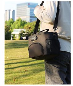 Insulated Lunch Bag with Combination Lock - Durable, Leakproof, Soft Cooler Bag with Adjustable Shoulder Strap for Men Women