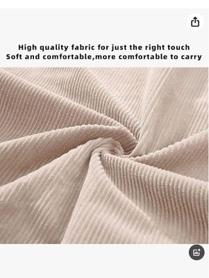 KALIDI Vrouwen Corduroy Tote Bag Zipper Casual Tote's Handtas Grote capaciteit Schoudertas met zakken