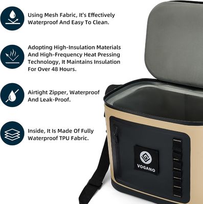 Multi Scenario waterdichte koelerzak met lekbestendig TPU-constructie 24 uur ijs vasthouden en comfortabele verstelbare riemen voor veelzijdig