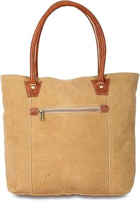 Upcycled Large Canvas shoulder Bag for women canvas tote boho handbag