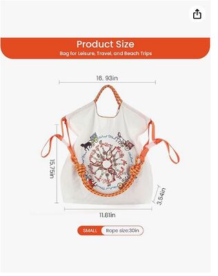 Ball&Chain carriage pattern embroidered nylon handbag for women, travel shoulder bag with top handle, suitable for work and travel