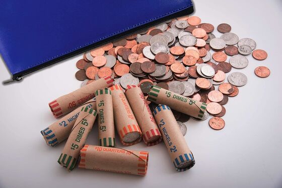 Betere kantoorproducten 6 Pack, Zippered Security Bank Deposit Bag, Leatherette, Cash Bag, Coin Bag, Utility Bag, Blauw