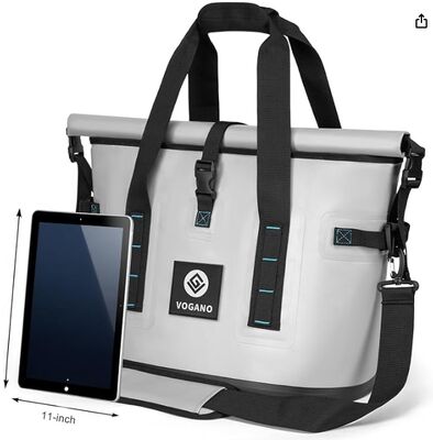 40 Can Soft Cooler Bag - Insulated Leak-Proof Large Cooler Bag with Roll-Top Waterproof Seal | Portable Ice Chest for Camping, Beach, Travel, Picnics | 12HR Cold Retention