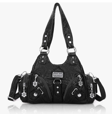 Handtassen voor vrouwen Kleine zwervers schoudertassen Vagen leer multi-pocket Tote tas met rits