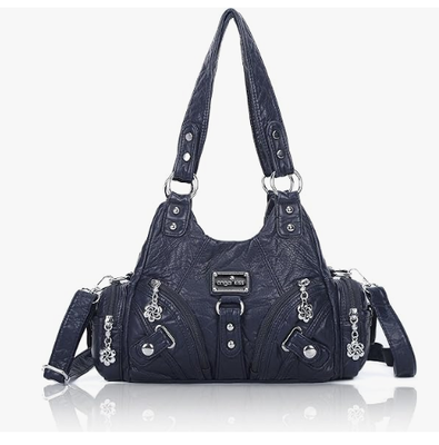 Handtassen voor vrouwen Kleine zwervers schoudertassen Vagen leer multi-pocket Tote tas met rits