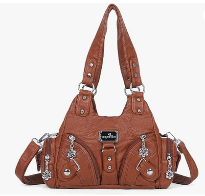 Handtassen voor vrouwen Kleine zwervers schoudertassen Vagen leer multi-pocket Tote tas met rits