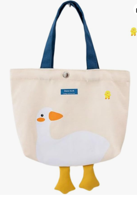Schattige doek tas - Grafische tas voor lunch en boodschappen