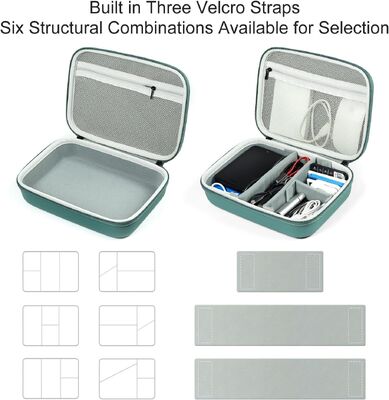 EVA Elektronische Accessoires Opbergkoffer Grote Schokbestendige Waterdichte Opbergtas voor Elektronica Organizer Draagbare Kabel Opbergtas voor Reizen of Werk