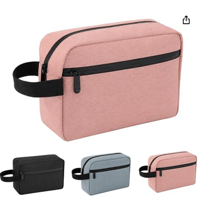 Reistoilettas voor mannen, vrouwen, hangende make-uptas organisator Roze, waterdicht toilettas voor toiletartikelen Accessoires, scheerkist en cosmetische hangende tas organisator, voor reizen, badkamer, cadeau