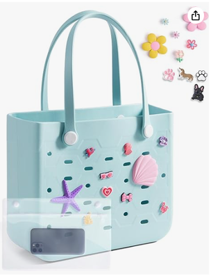 Strandtas voor vrouwen, waterdicht rubberen tas, zanddicht vakantie essentieel voor zomer zwembad cruise