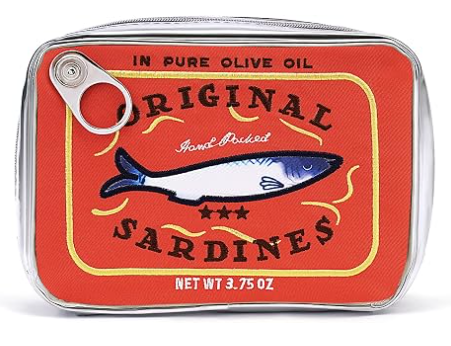 Cessfle Blik Sardines Make-up Tas, Grappige Sardine Blik Vis Cosmetische Tas, Creatieve Leuke Make-up Tas Kawaii Potlood Etui Pouch, Coquette Make-up Pouch voor Vrouwen