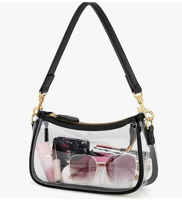 Kleine zwarte portemonnee voor dames, schattige mini schoudertas met ritssluiting | 2 afneembare riemen, retro onderarmtasjes, klassieke crossbody tas, handtas voor dames