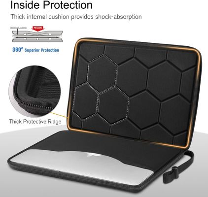 Waterbestendige EVA Laptop Hull 13 inch Beschermende behuizing met duurzaam 1680d polyesteroppervlak voor veilig vervoer