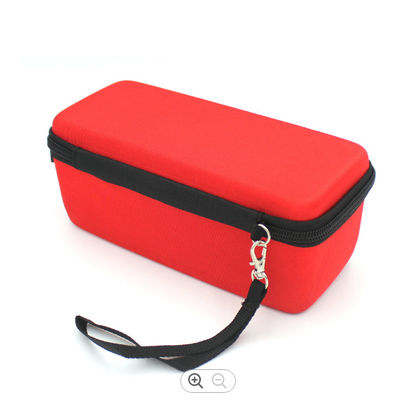Schockproof Pu Leather EVA Speaker Case Pantone Color Mesh Pocket Eva Hard Case Schockproof Speaker Case/Bag Met Strap BY Pu Leather Material