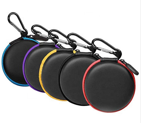 ODM Vijf de Voering van EVA Earphone Storage Case Fabric van de Kleurenritssluiting