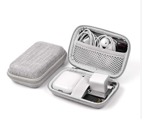 Waterdicht Mini Earphone Pouch Case Velvet-Voering het In reliëf maken Embleem