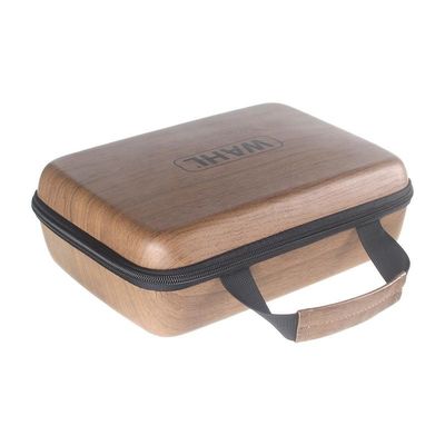 Stofdichte Schokbestendige het Leeroppervlakte van EVA Storage Case Wood Grain Pu