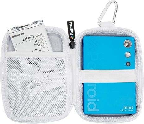 Witte Kleur In reliëf gemaakte Beschermende de Polyesterritssluiting van EVA Camera Case 600D