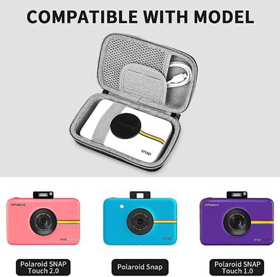 Polaroid- Met een laag bedekt Pu van EVA Small Digital Camera Case Nylon Materiaal